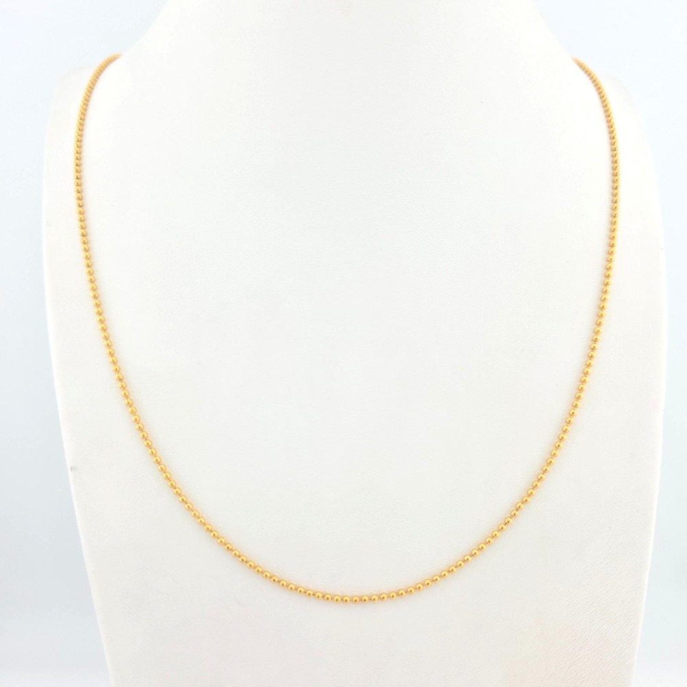 Vintage MONET Convertible Necklace Dainty Triple Gold Plated Ball Chain 24"